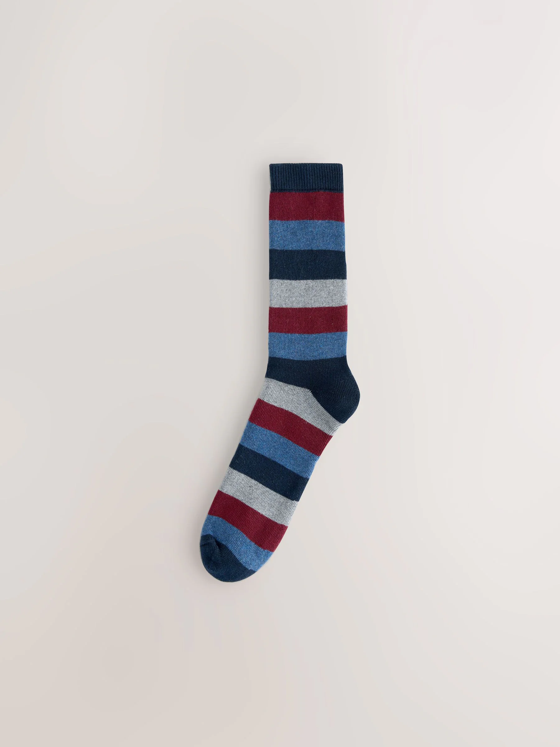 Blue/Green/Orange Rugby Stripe - Set van 4 paar dikke sokken