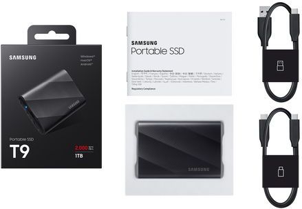 Samsung - T9 - Externe SSD - Grijs - 1 TB