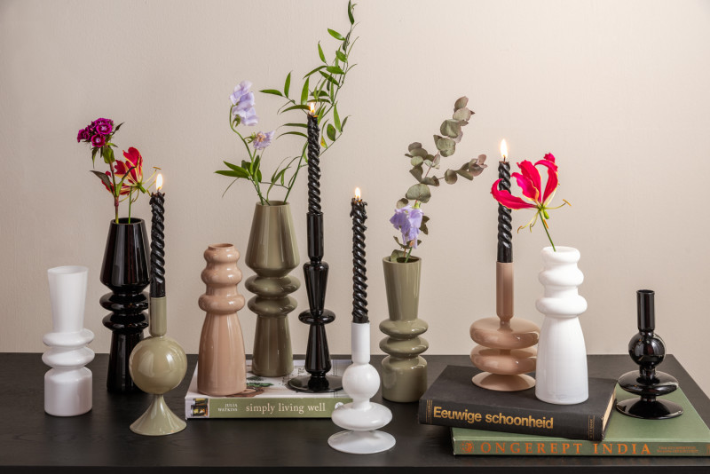 Vase Sparkle Bottle Glass