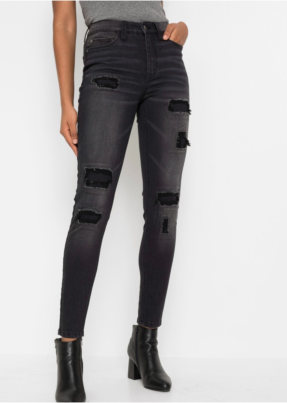Jean Skinny avec effets déchirés
