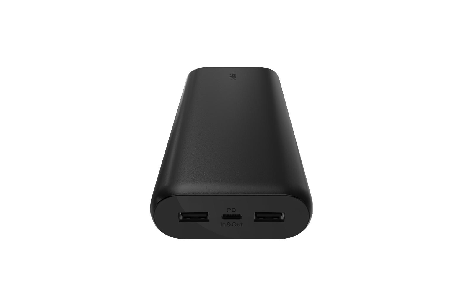 Powerbank BPB014BTBK 20000 mAhLeistungsstarke Powerbank mit drei Ladeanschlüssen