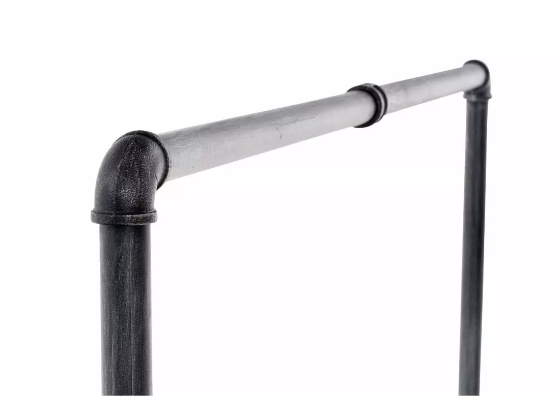 Portant à vêtement - Métal - 120 cm - Argent - Jersey