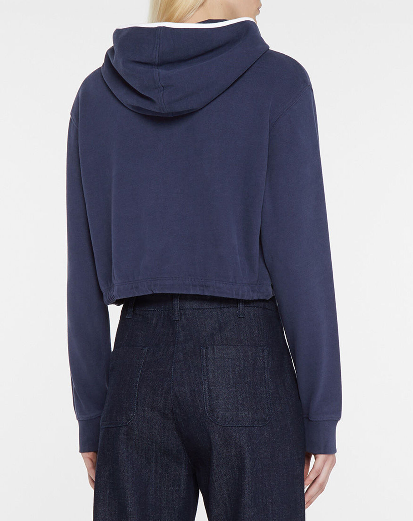 Tommy Jeans Sweat Crop bleu marine