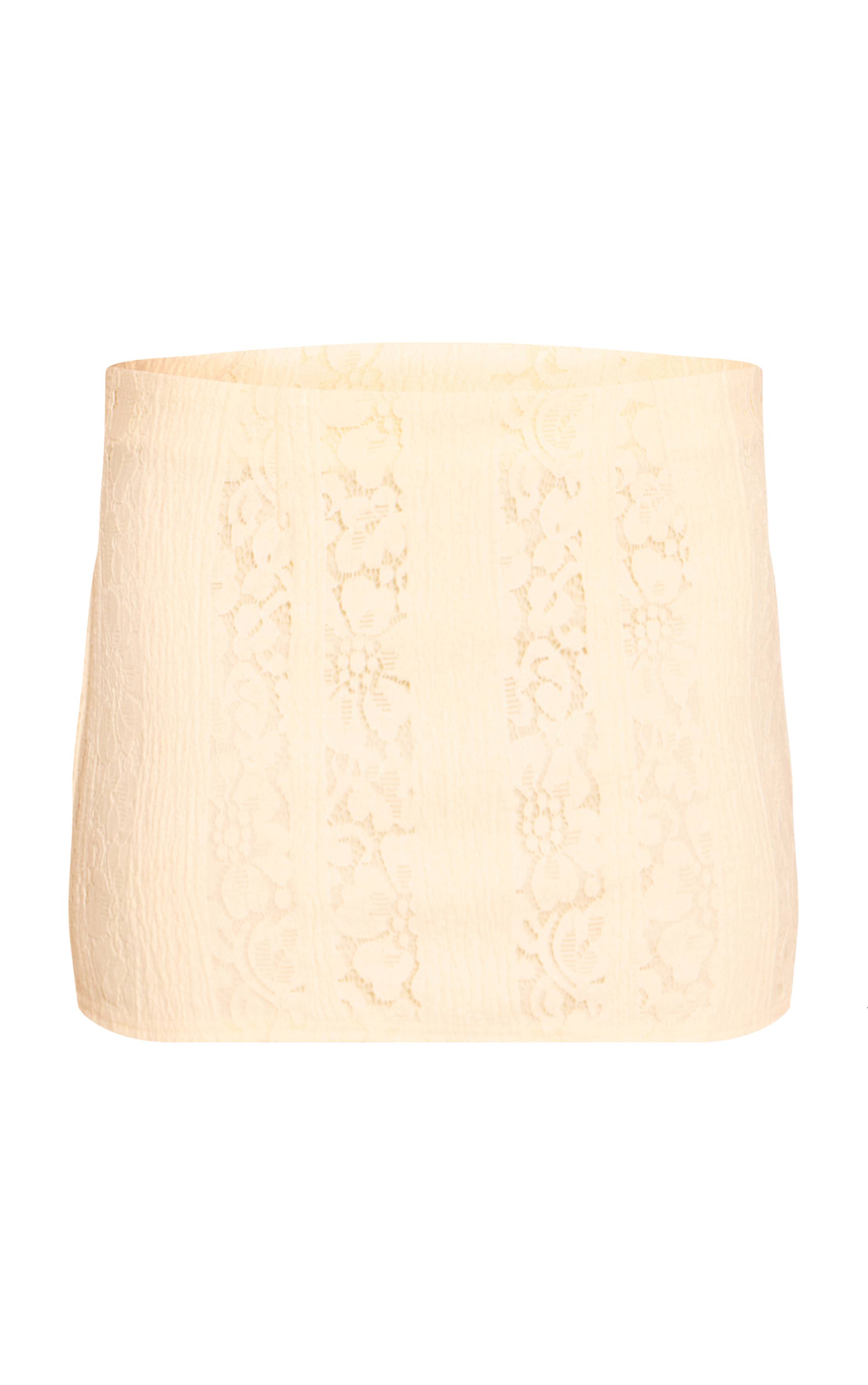 Citron Mini-jupe En Dentelle Tissée