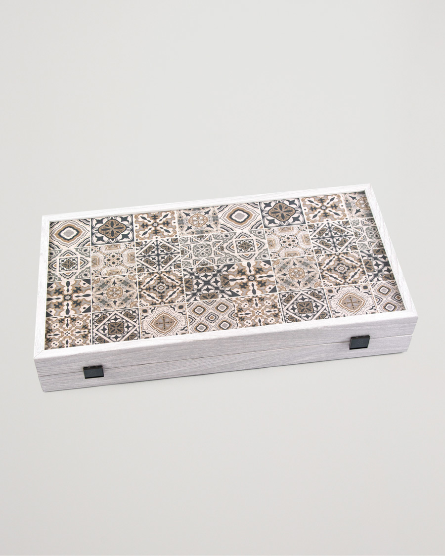 Manopoulos Wooden Creative Moroccan Mosaic Backgammon