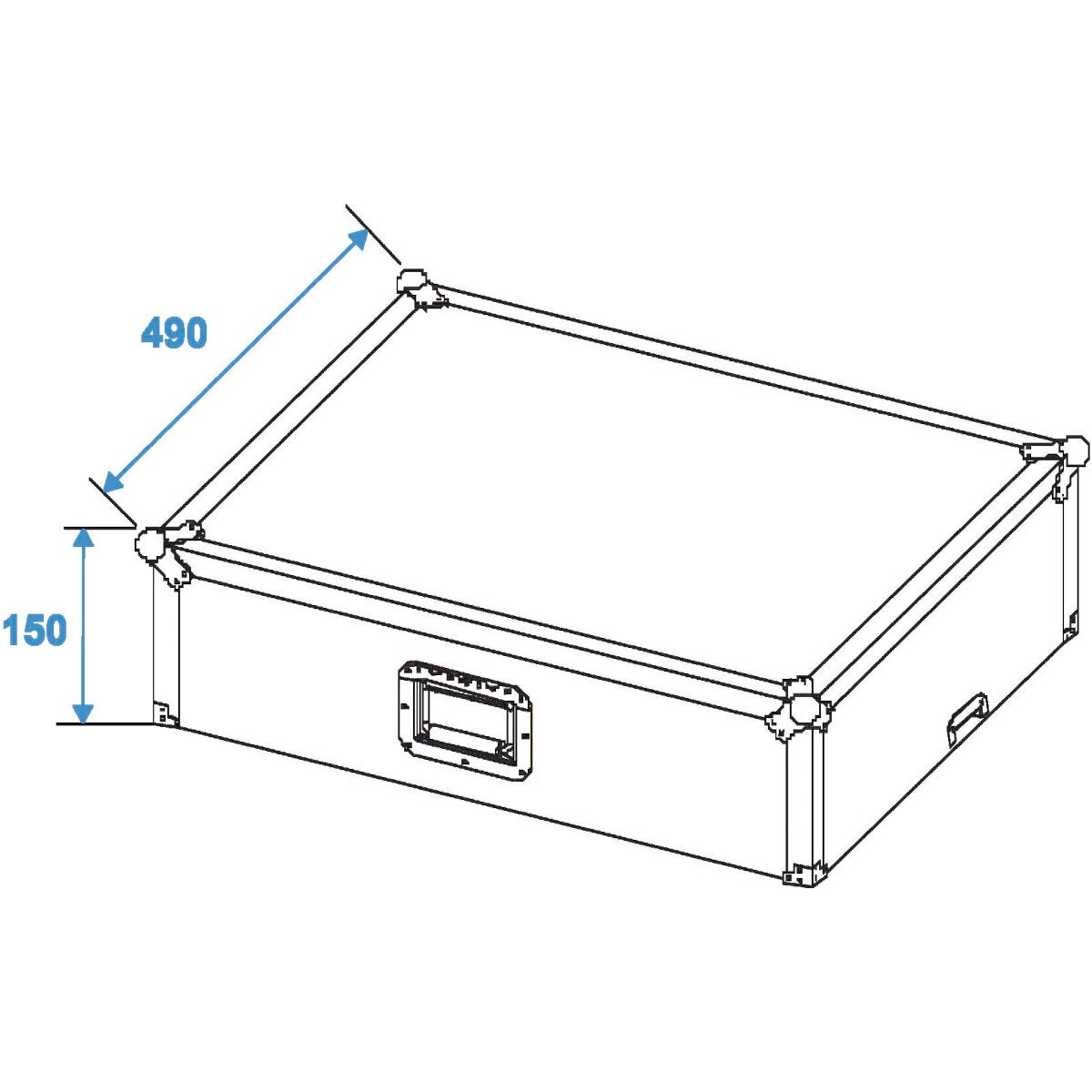 Omnitronic PRO LS19 19 inch topload flightcase met laptop-dock
