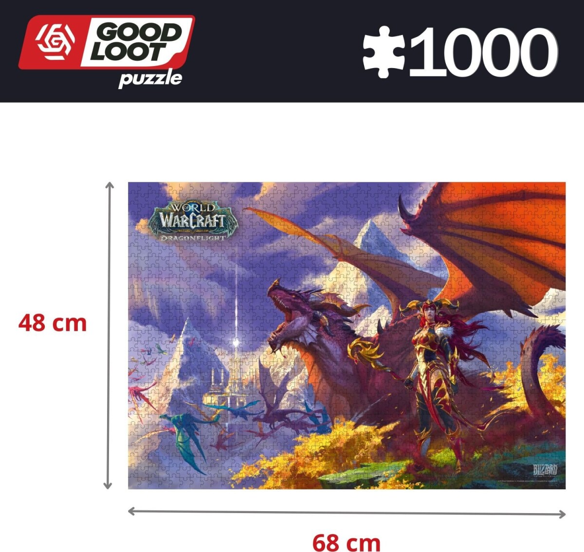 World Of Warcraft Puslespil - Dragonflight Alexstrasza - 1000 Brikker