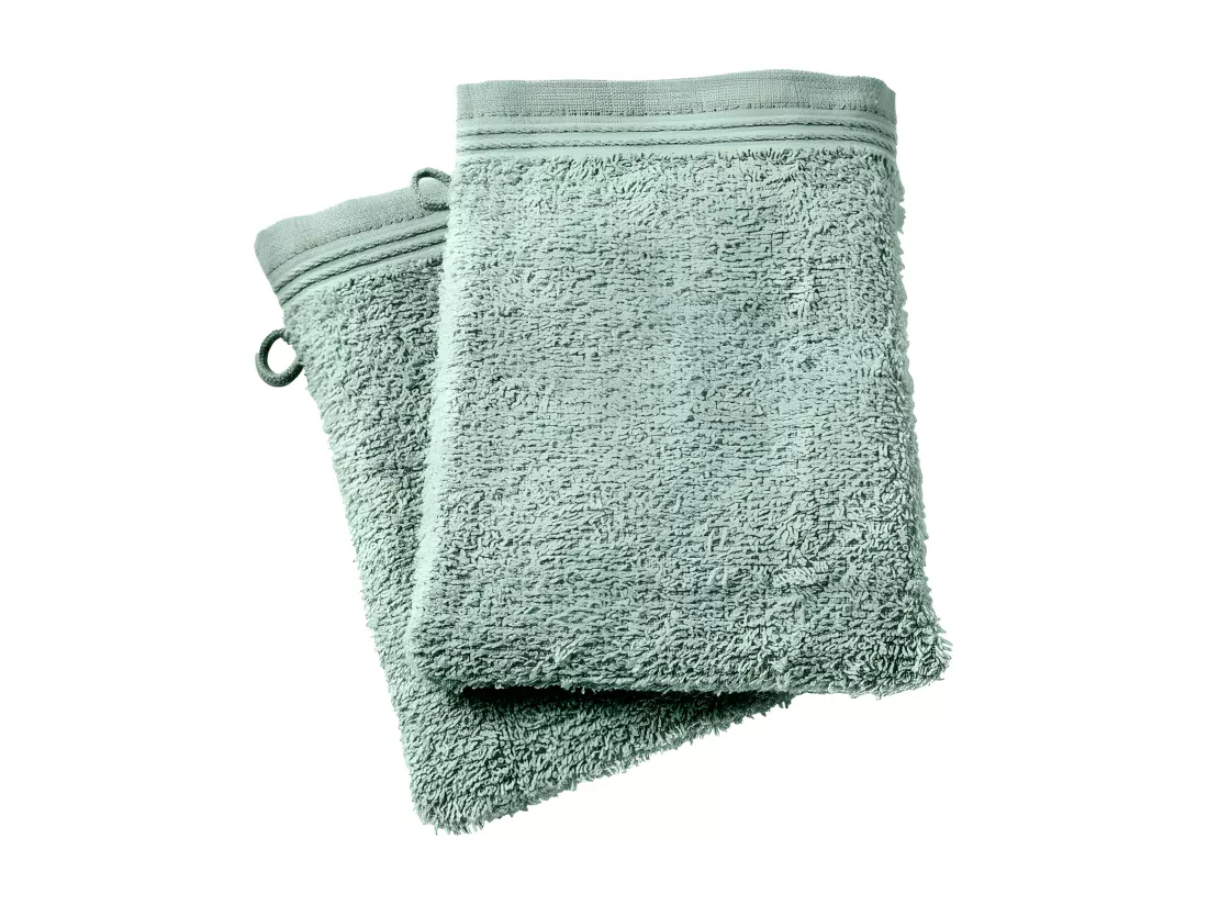 Lot de 2 gants de toilette 