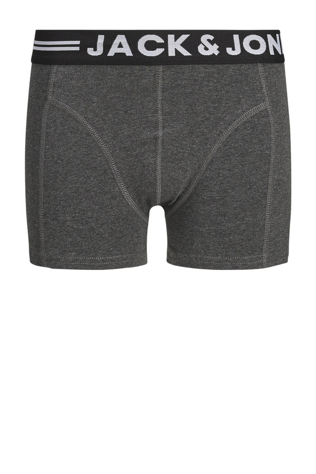 Super fijne strakke onderbroekboxershort JACLICHFIELD - set van 3 antraciet/rood/zwart