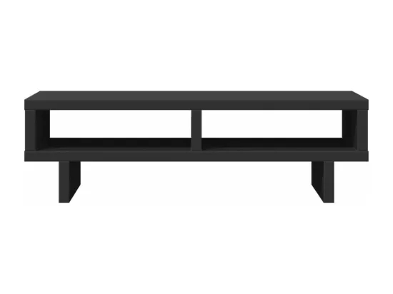 Support de moniteur noir 50x27x15 cm bois d'ingénierie