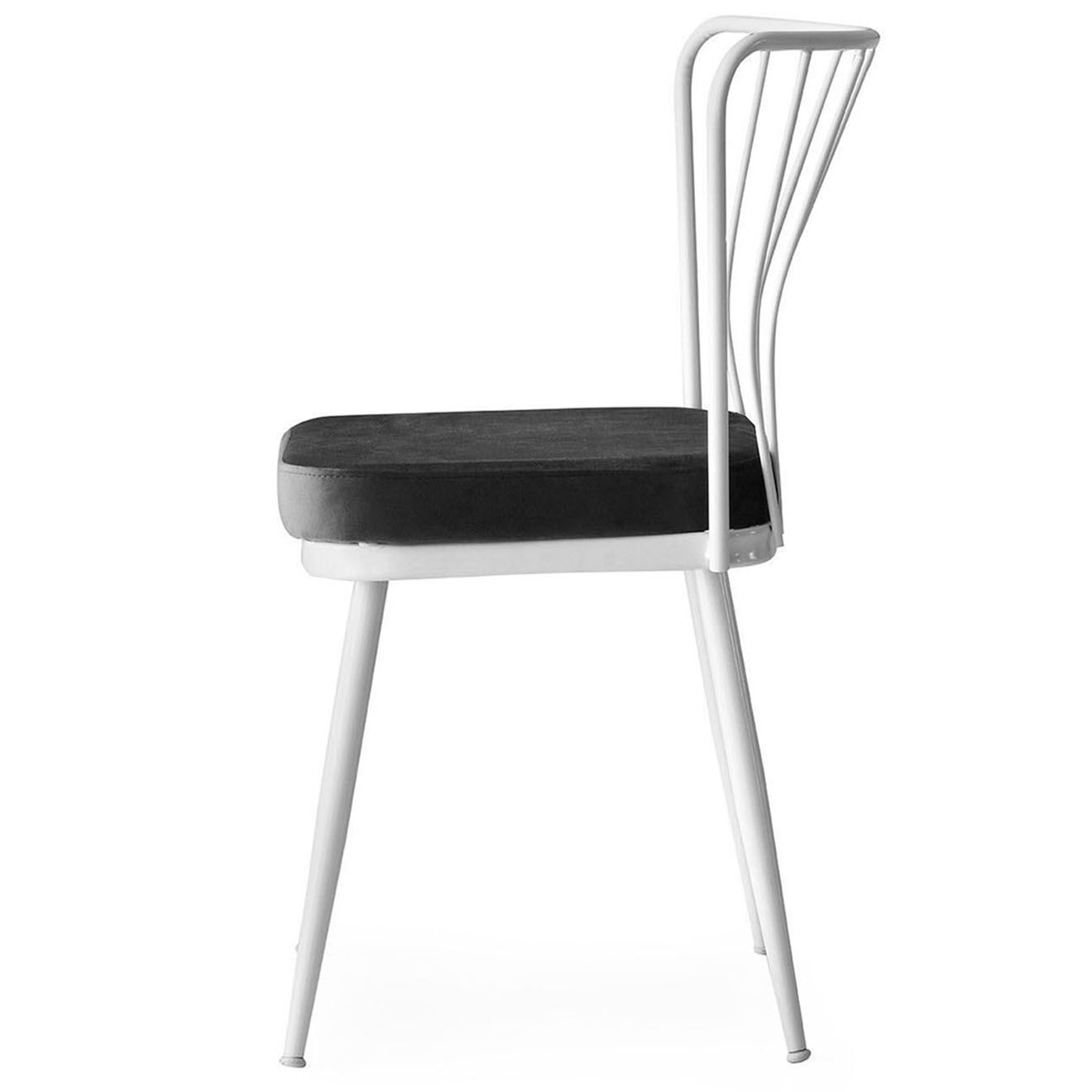 Homitis 4 Chaises Yildiz blanches - 43x82x42 cm