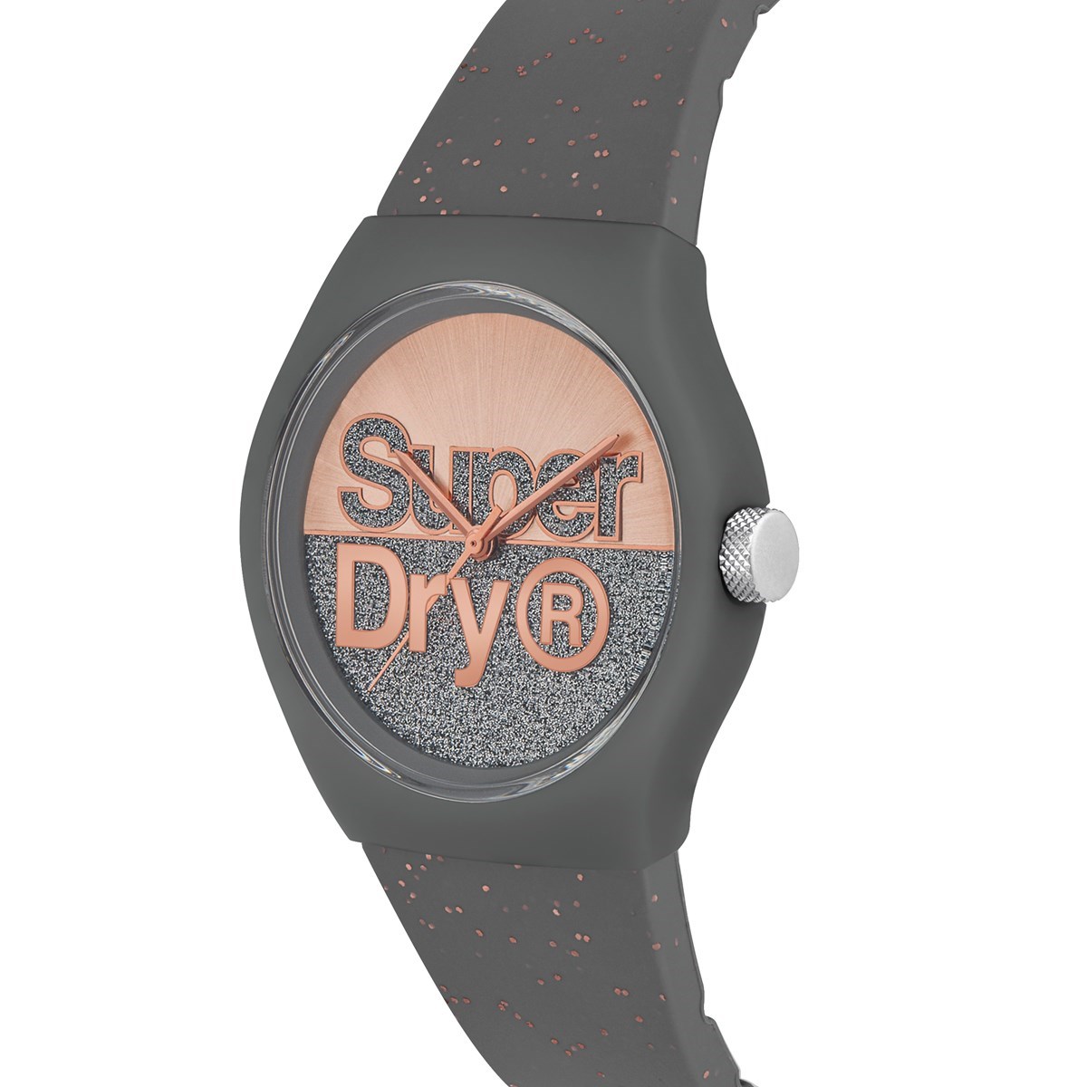 Montre analogique bracelet silicone et cadran pailletés URBAN GLITTER BRAND