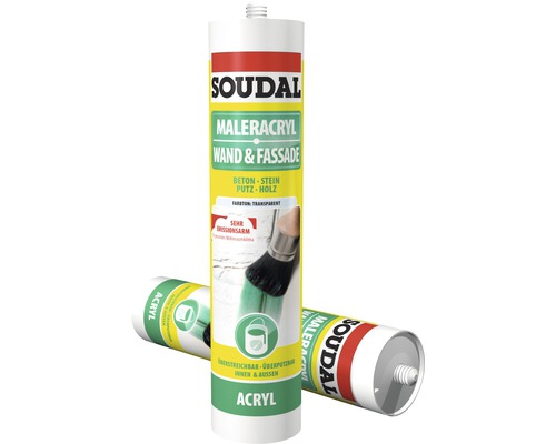 Soudal Schildersacryl Muur & Gevel Transparant 300 ml