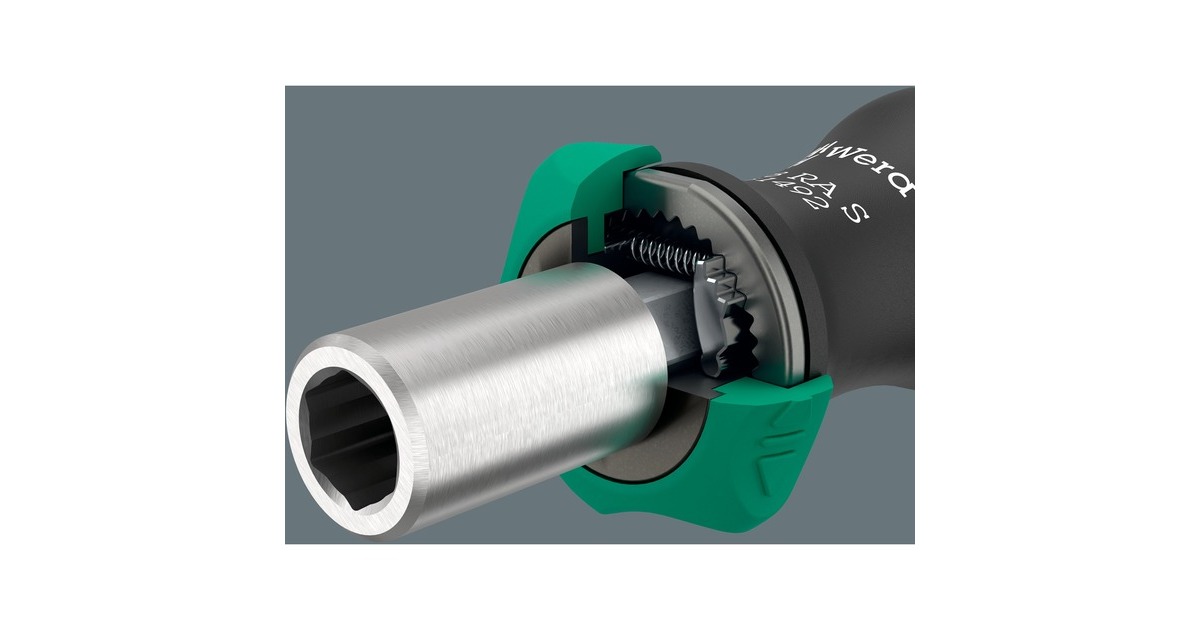 WeraKraftform Kompakt 838 RA S Set 1 bitset  (Zwart/groen, 14‑delig)