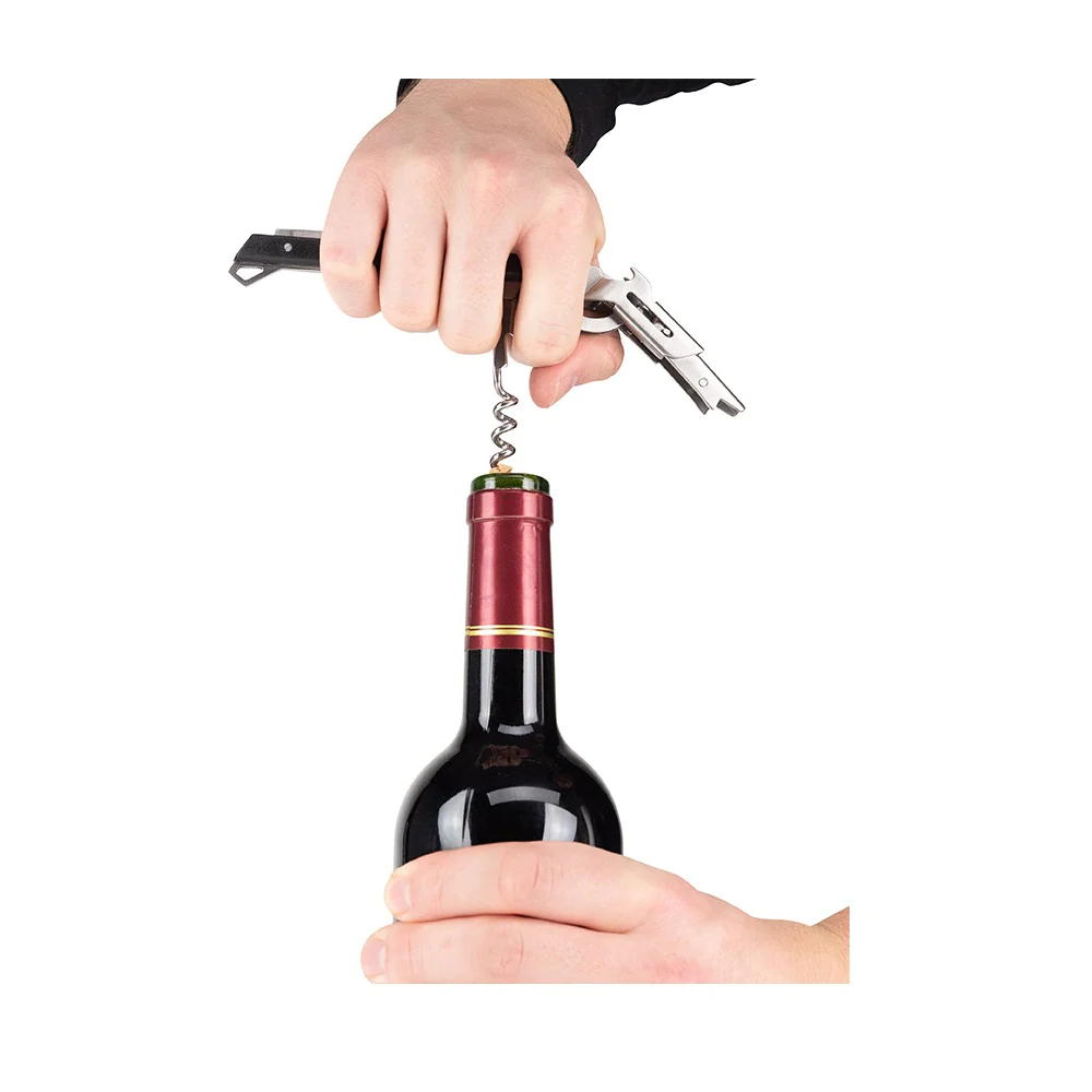 Tire-bouchon sommelier avec coupe-capsule et décapsuleur Clavelin Peug