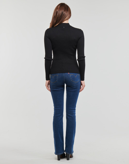 Guess - LS RIB CUTOUT SWTER - Noir