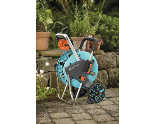 GARDENA CleverRoll M Easy slangenwagen, turquoise
