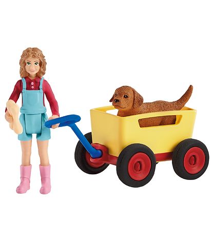 Schleich Farm WoRød - 12 cm - Tr?kvogn Udflugt 42543