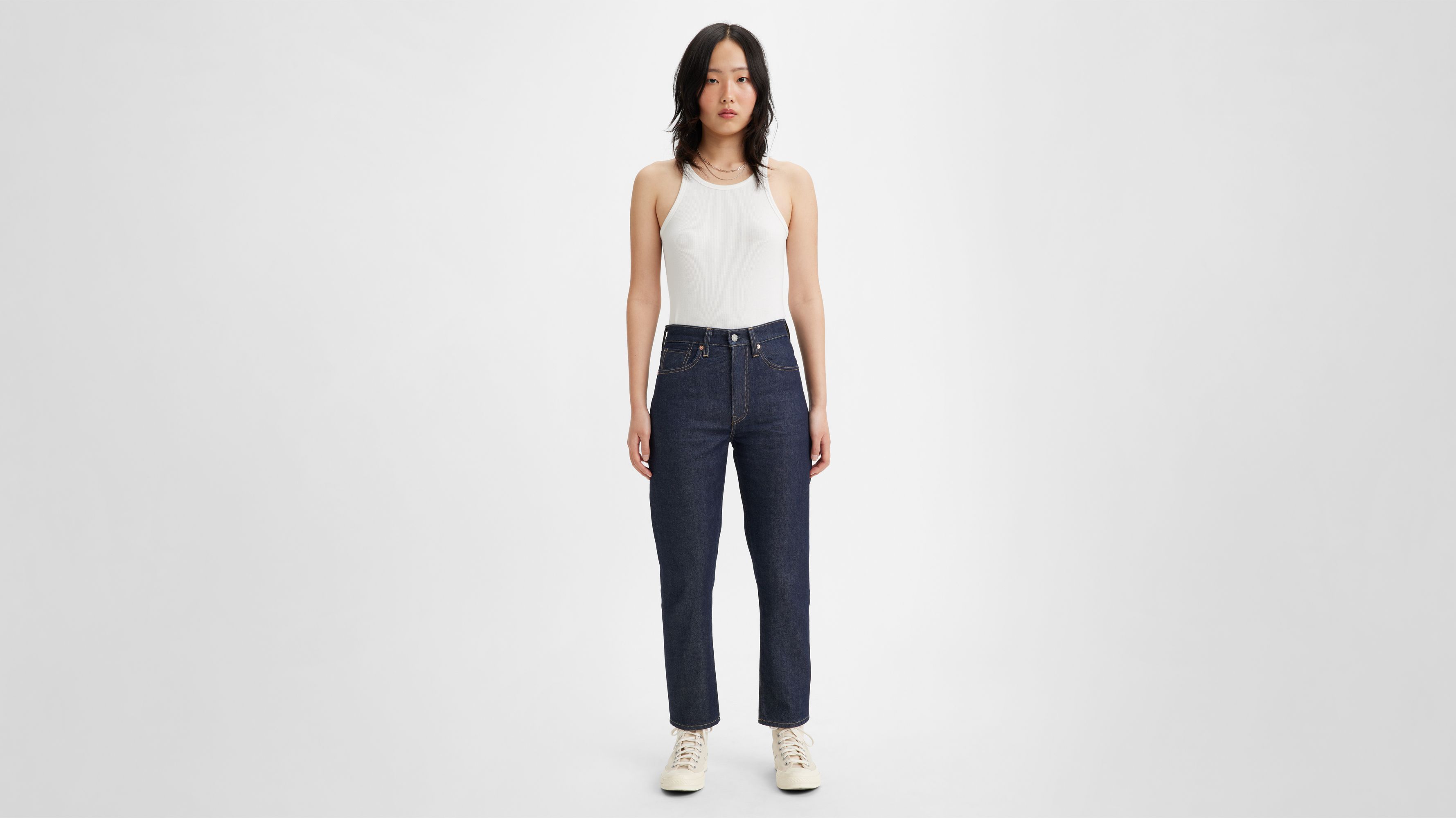 Jean Levi's® Boyfriend taille haute - Moj Ink Rinse Hr Bf Dark - Bleu