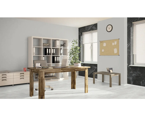 Premium vinylplank, lichtgrijswit eiken, zelfleggend, 18,4 x 121,9 cm