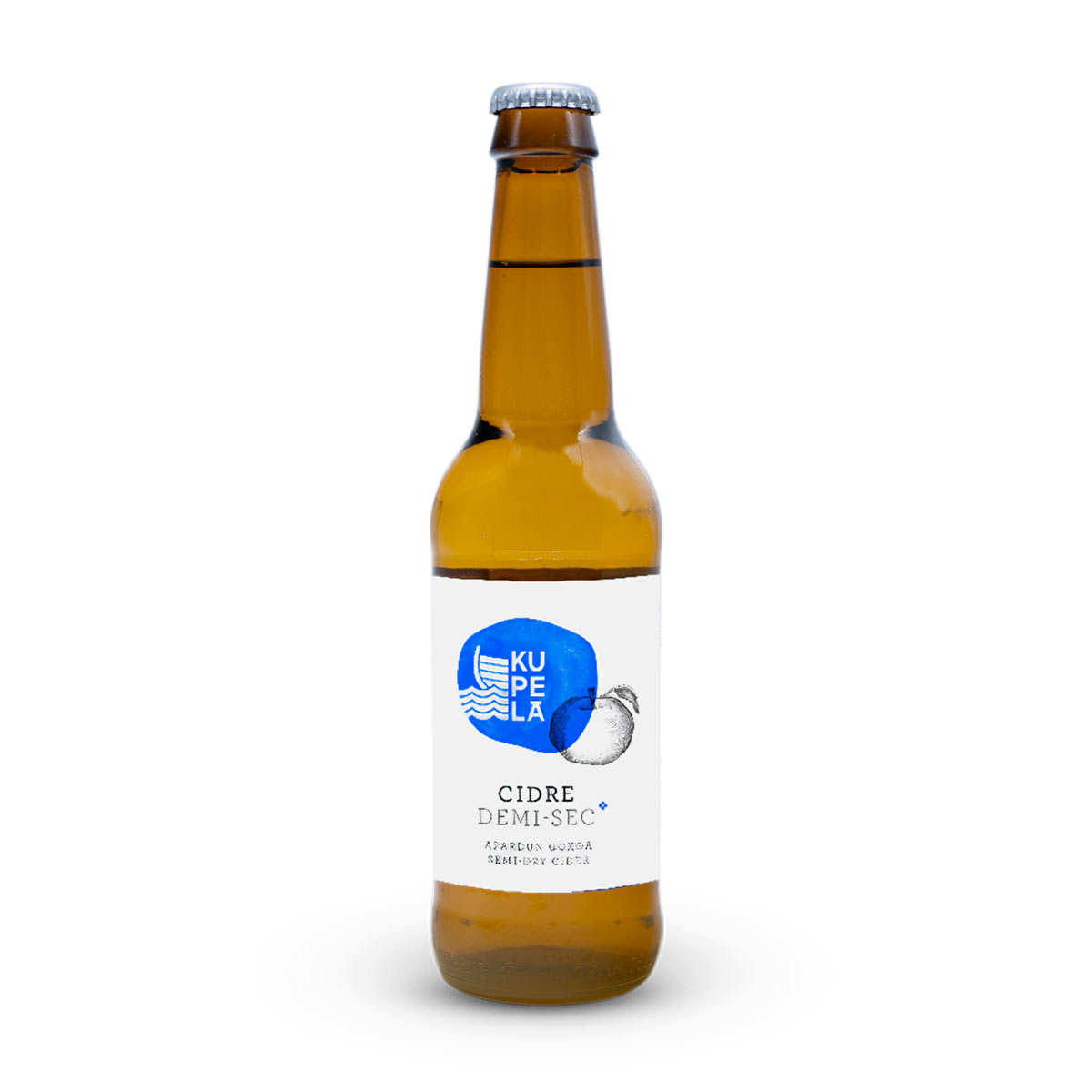 Cidre demi-sec Kupela - Cidre artisanal du Pays Basque 4%