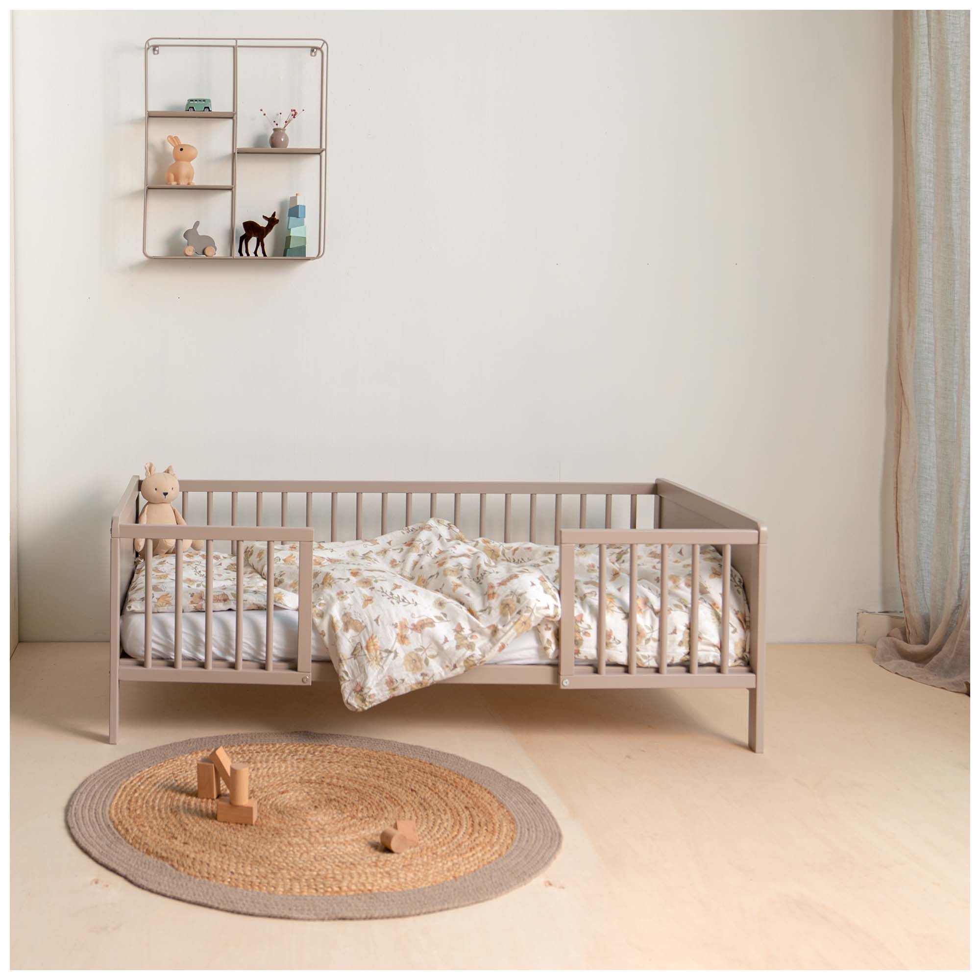 Prénatal Juniorbed Elio 70x140cm Taupebrown - ledikanten - Prénatal