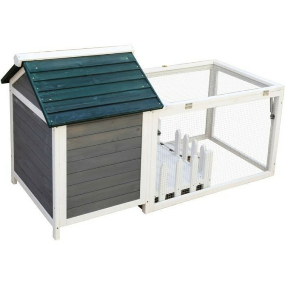 Clapier pour rongeur jojo - 146 x 74 x 82.5 cm - bois