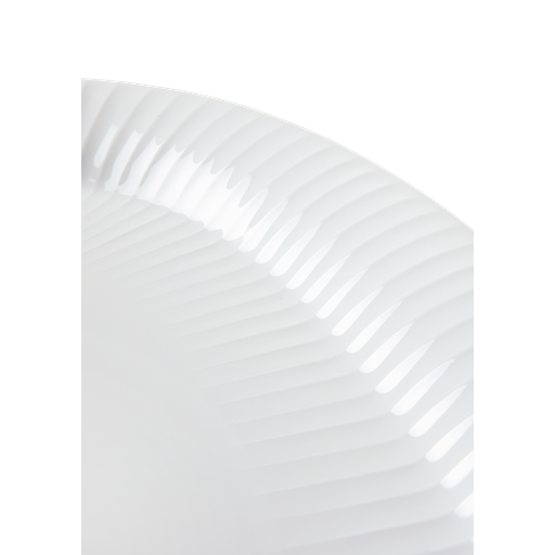 Kähler Hammershøi Ovalt Serveringsfad, Hvid, 22,5x40 cm