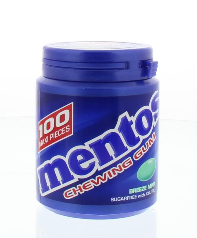 Mentos Gum breeze mint 100 stuks