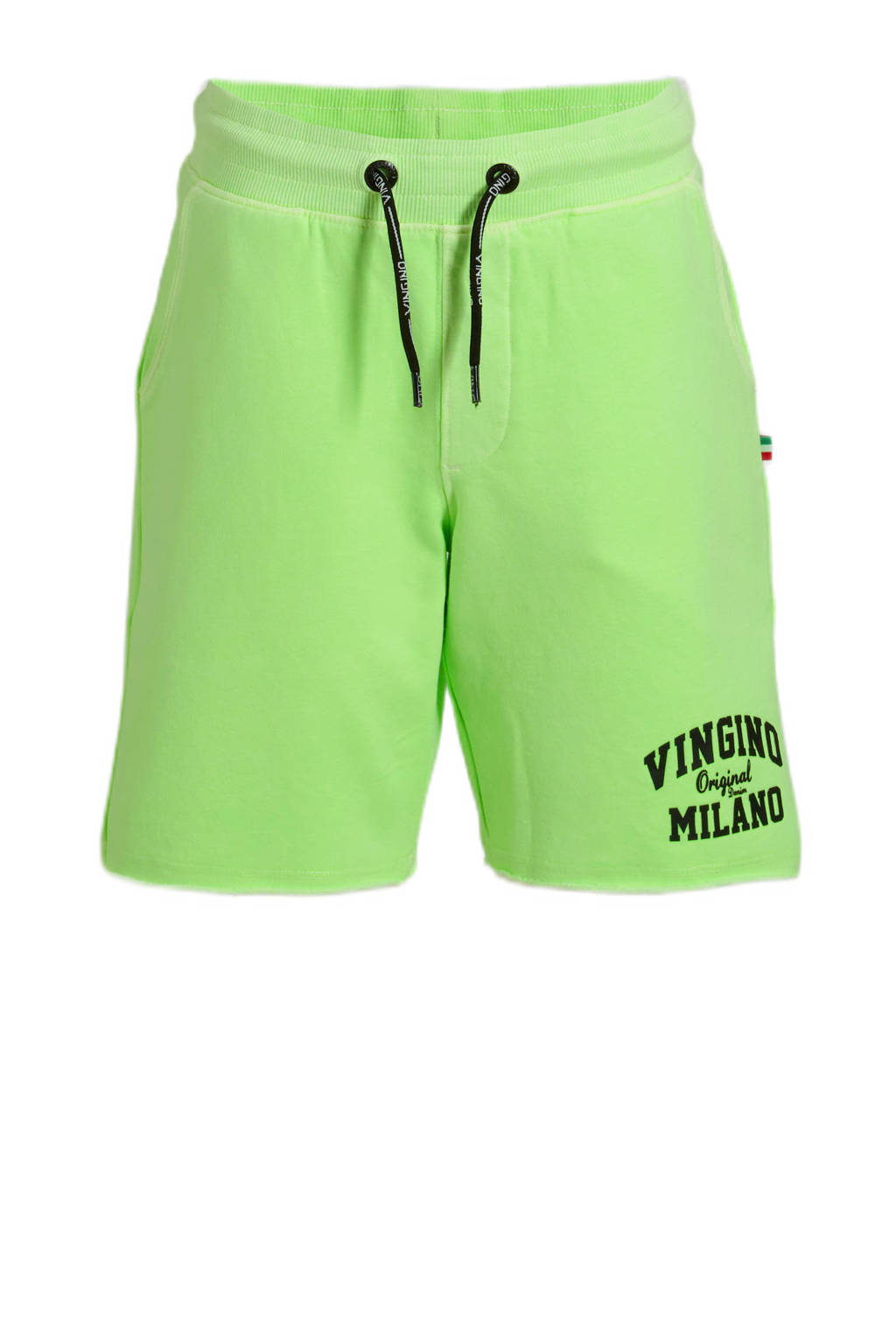 Vingino sweatshort met logo neon groen