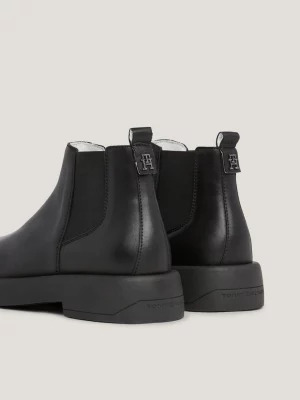 Botas Chelsea de cano médio em couro