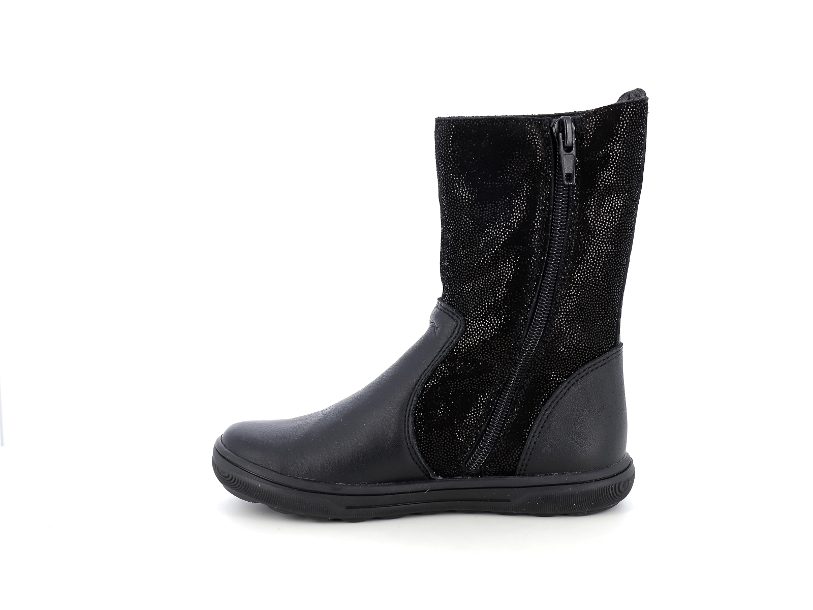 Bopy-STOCKHOLM Cuir Noir Gris
