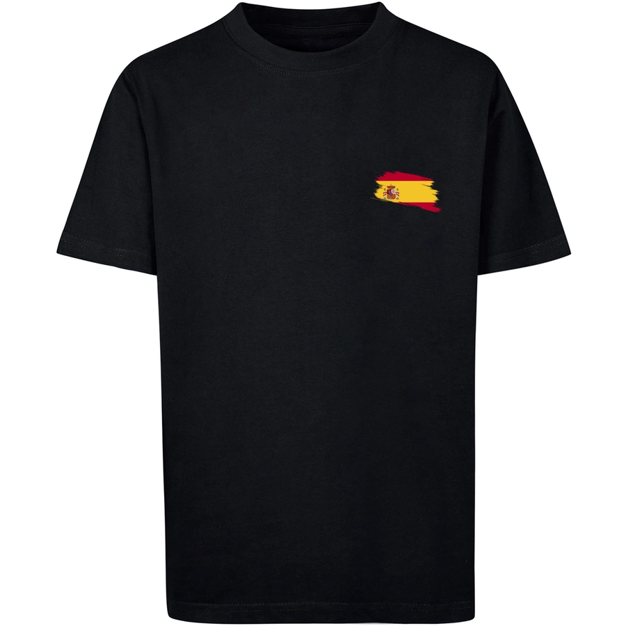 F4NT4STIC T-Shirt Spain Spanien Flagge schwarz