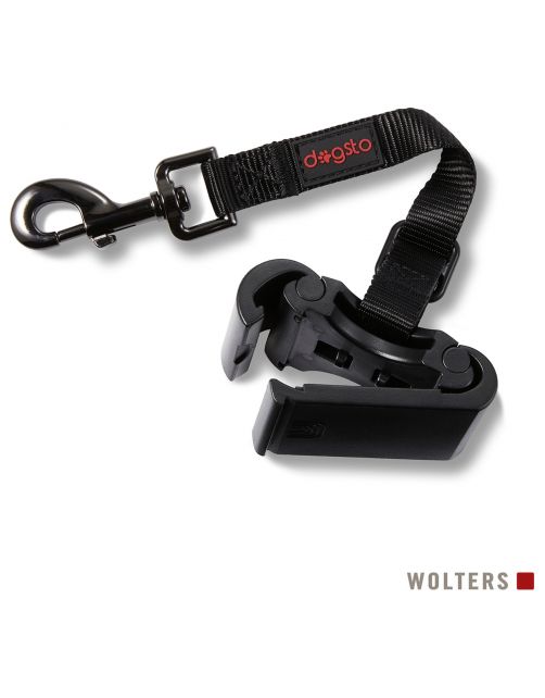 Dogsto Saftey Belt - Hondenautoaccessoire - Zwart One Size