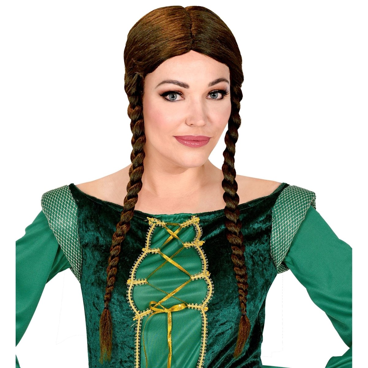 Oktoberfest Pruik Bruin Greta