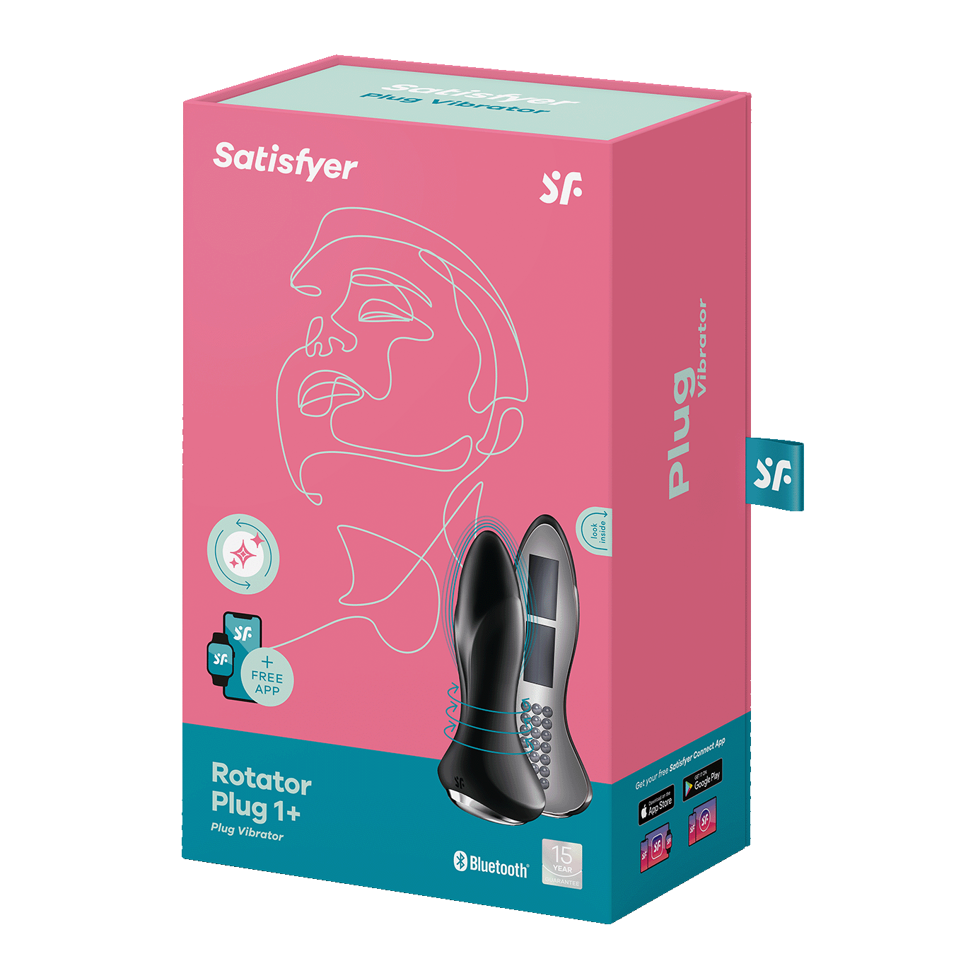 Rotator Plug 1  Anal Vibrator mit App Steuerung (4061504003153) - Schwarz
