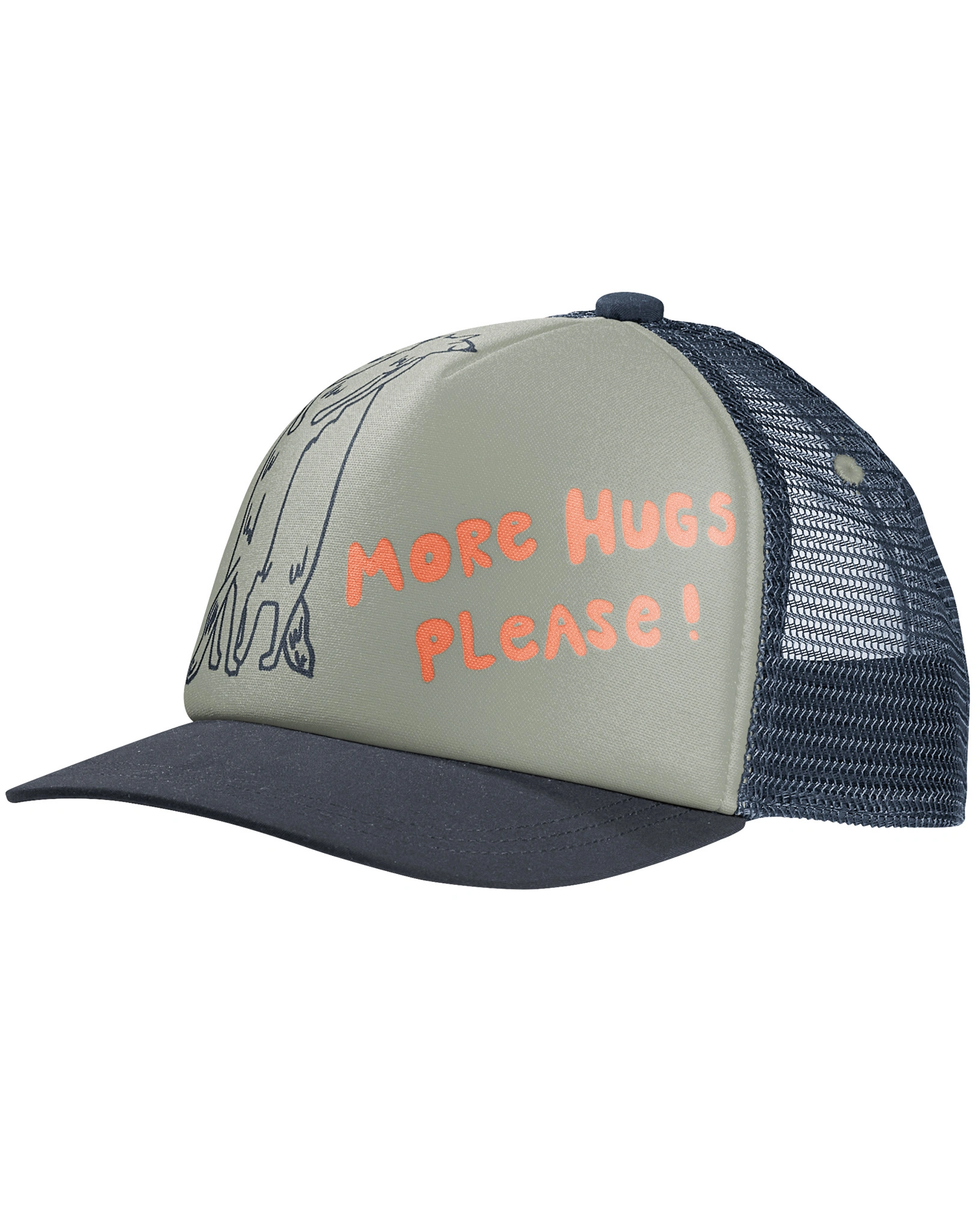 Basecap MORE HUGS PLEASE in mint leaf