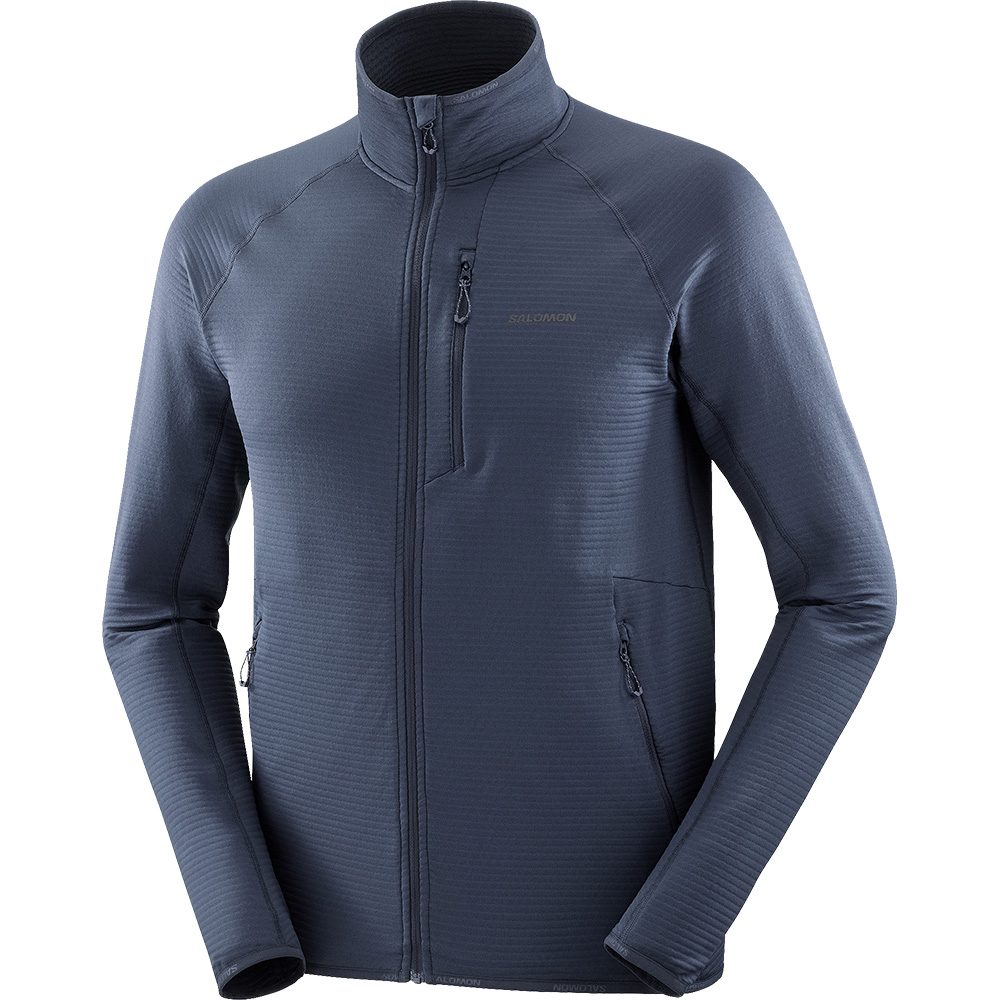 Salomon Essential Lightwarm Midlayerjacke Herren blue nights