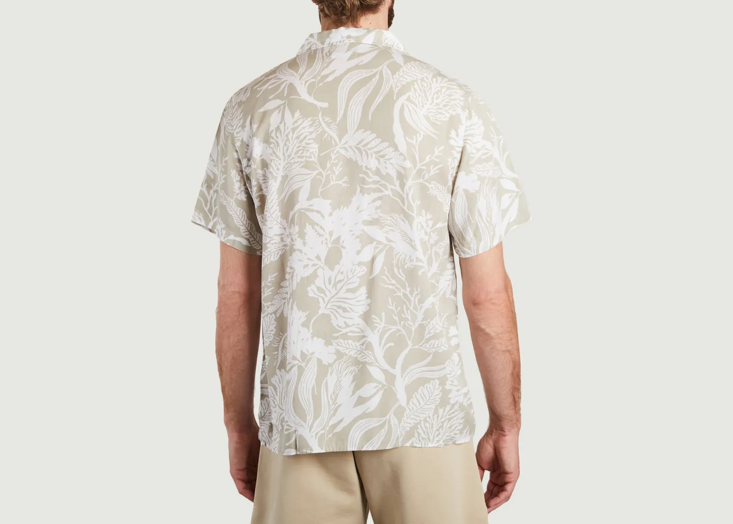 Chemise manches courtes imprimée en tencel KCA