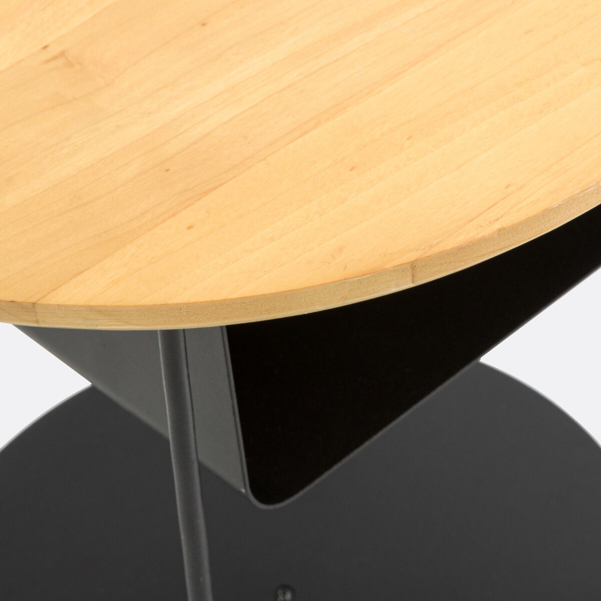 LA REDOUTE INTERIEURS<br>Mesa de cabeceira em aço e madeira de bétula, Bangor