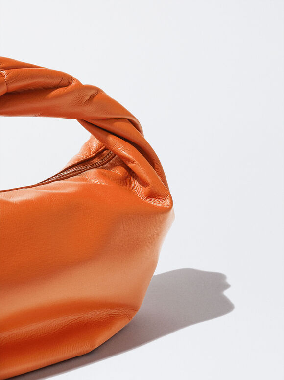 Mini Bolsa Franzida - Laranja