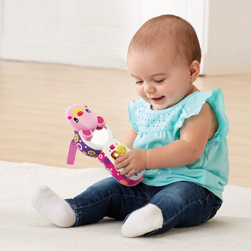Jouet téléphone Allô Bébé Surprises - Rose - Doré