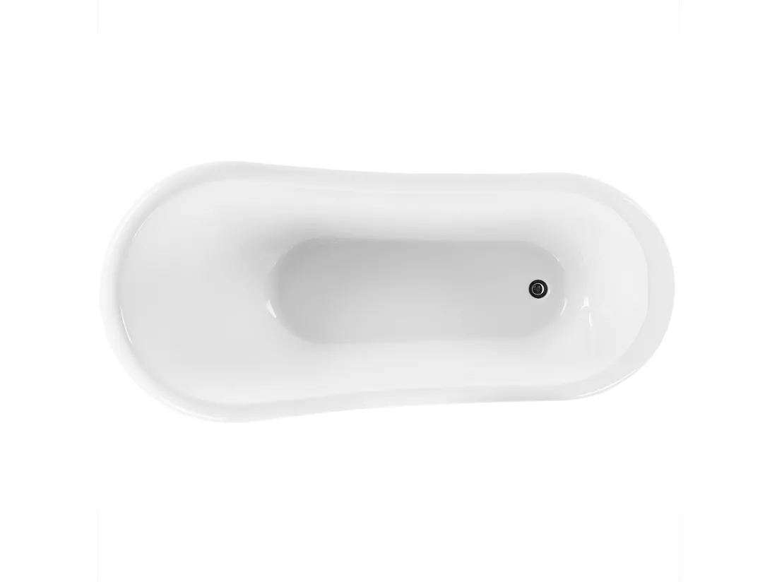 Baignoire îlot bleu et doré 150 x 77 cm CAYMAN