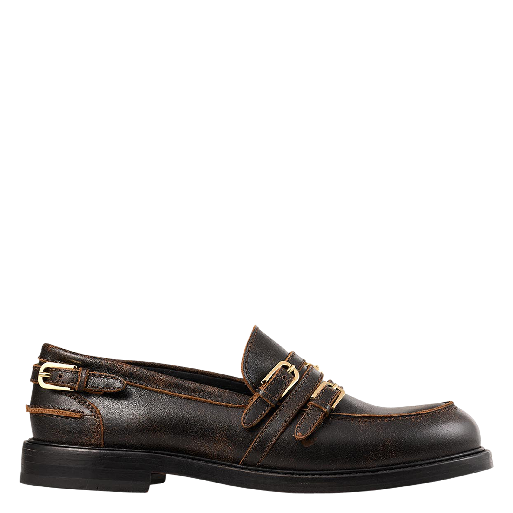 Mocassins en cuir | Marron