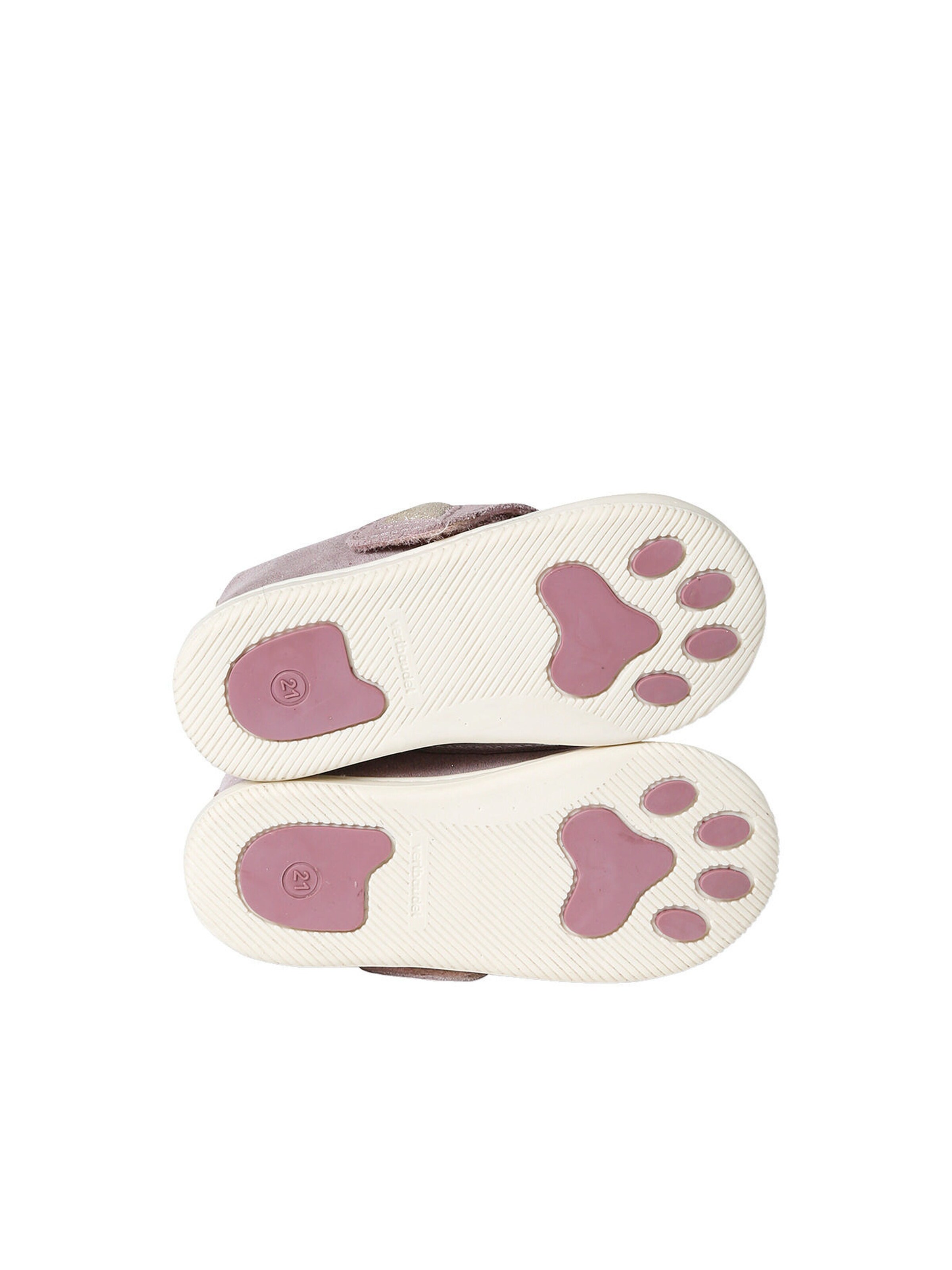 Vertbaudet Baby Hausschuhe mit Klettverschluss rosa