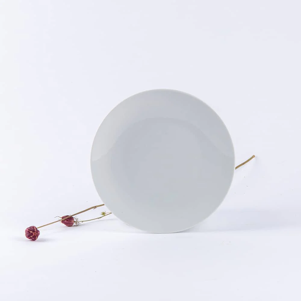 Assiette à dessert ronde blanche OGRE La Fabrique