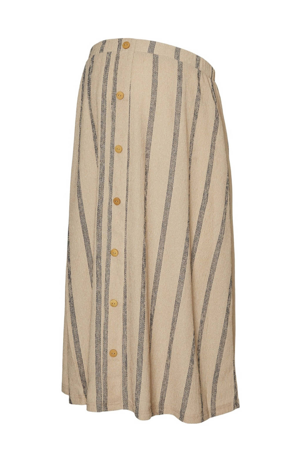 MAMALICIOUS gestreepte zwangerschapsrok MLMILA beige