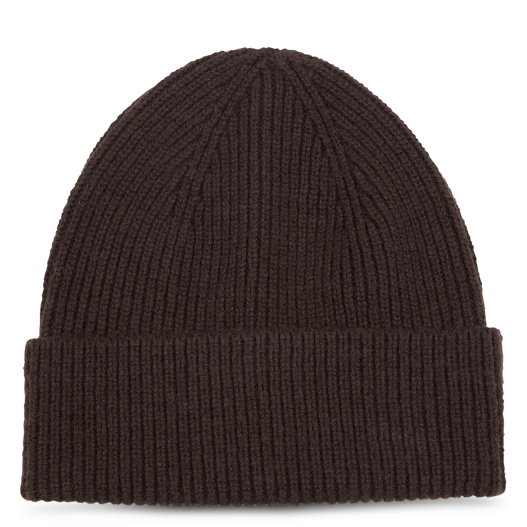 MASON - Bonnet côtelé en laine| Marron