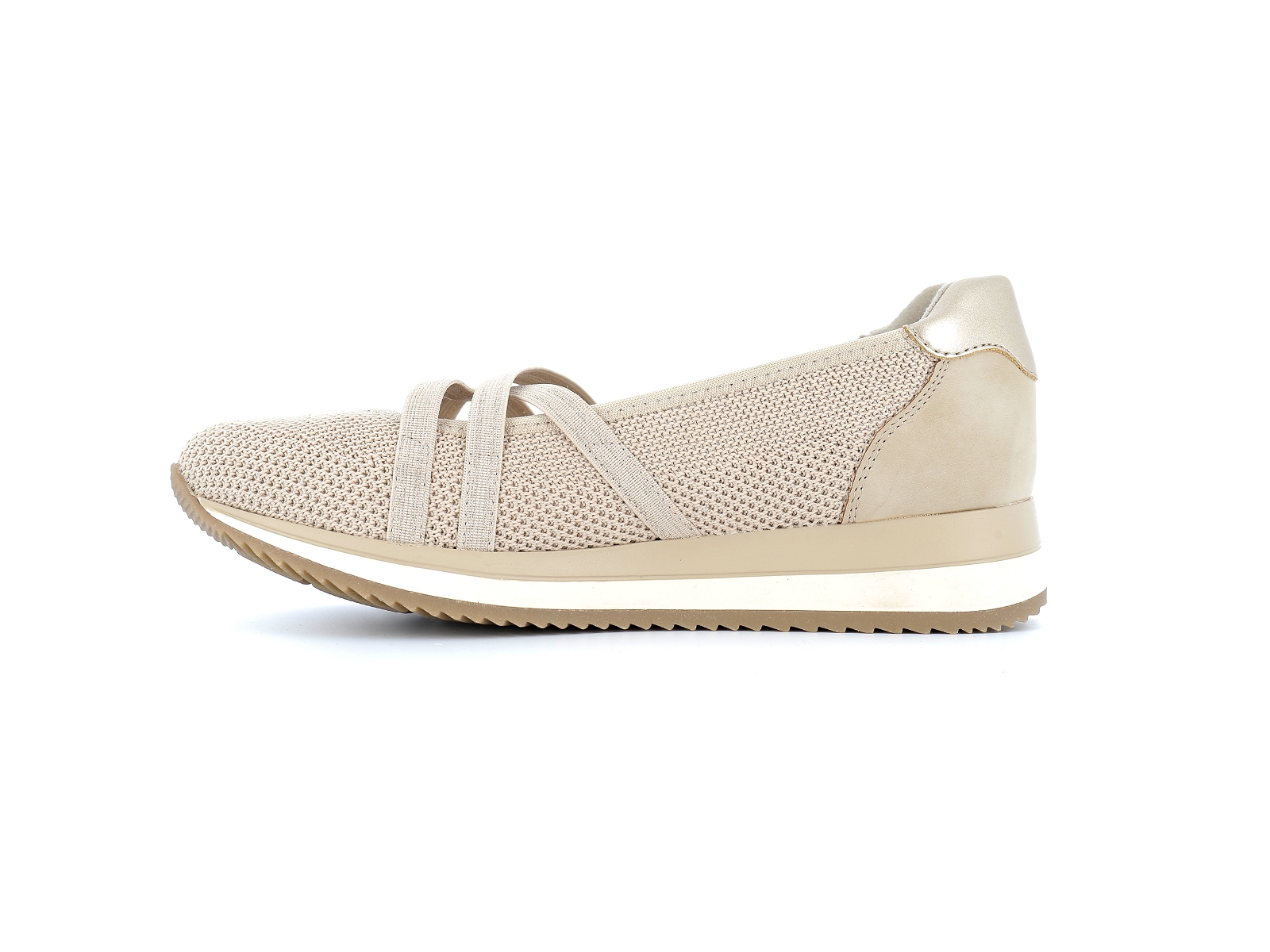 Jana  shoes-22173 Matières combinées Beige