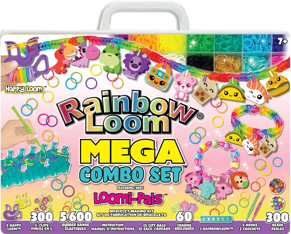 RAINBOW LOOM COFFRET MEGA COMBO - BRACELETS LOOMI - PALS